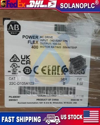 new in box AB 22C-D105A103 Power Flex 400 75HP AC Drive 22CD105A103