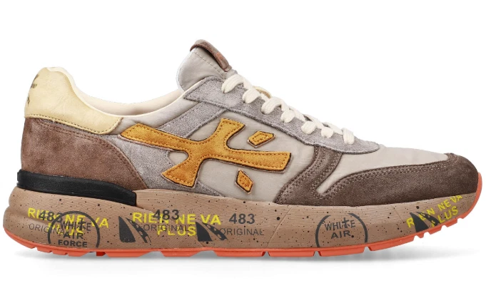 Premiata MICK 7866 GRIGIO SENAPE Sneakers uomo - Immagine 3 di 4