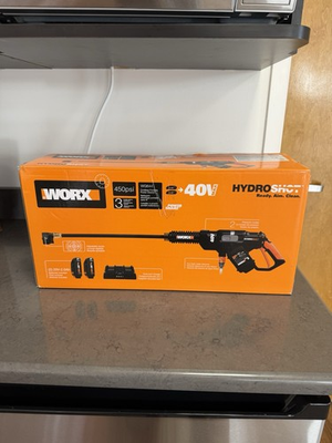 #ad WORX HydroShot WG644 40V Cordless Power Cleaner Adjustable Nozzle 450 PSI $165.00