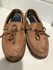 SPERRY Topsider (1-Eye) Loafer Tan Leather MENS  Boat Shoes 8.5 M STS 10426