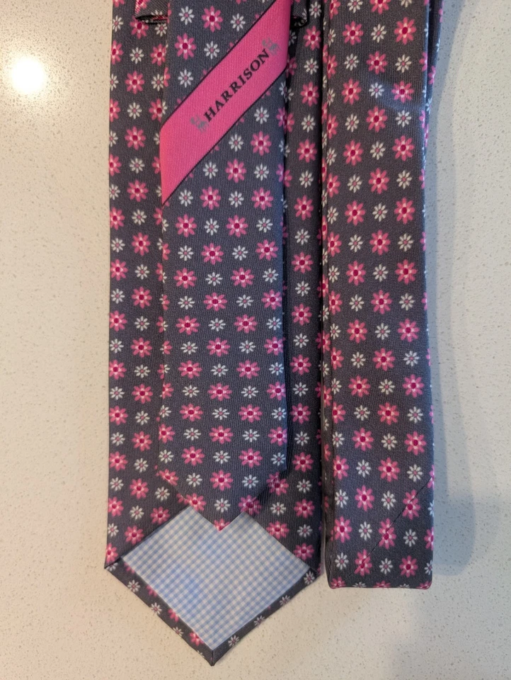 Corbata Harrison Limited de lujo 100 % seda nueva sin etiquetas. Hecho en Italia. Foto 2 de 4