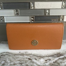Tory Burch Eyeglass Case Only Orange Authentic Triangle Sunglass Faux Leather