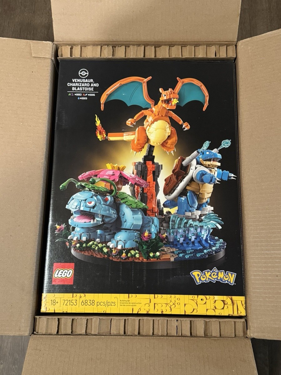 Lego Pokemon 72153 Venusaur, Charizard, and Blastoise BRAND NEW IN