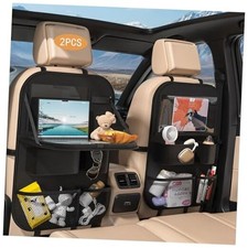 Car Back Seat Tray Organizer: Backseat Storage Protector Kids Travel