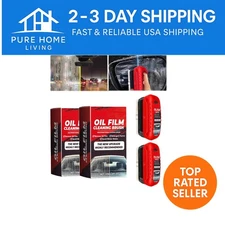 2-Pack Windshield Cleaner with Anti-Fog Hydrophobic Glass Coating