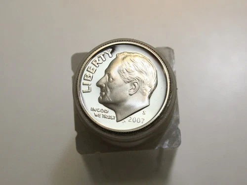 2007 10C ROOSEVELT SILVER DIME PROOF ROLL