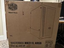 Cooler Master MasterBox MB311L ARGB Micro-ATX Case w/ 2 ARGB Fans NEW SEALED