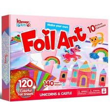 Foil Art Kit for Kids - Arts Crafts Supplies, Mess Free Coloring, Foil Foam...