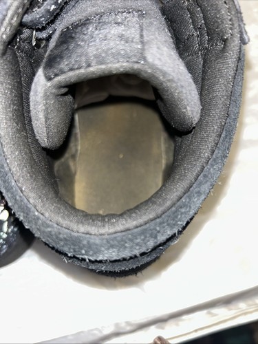 Woman Reebok freestyle high top size 7 Speckled black gray lace up retro - Picture 7 of 10