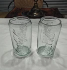 Coca-Cola Vintage Can-Shaped Drinking Glasses Set of 2