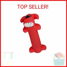 Multipet Original Loofa Dog Latex Ruff 6" Dog Toy, Assorted Colors for small bre