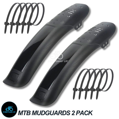 MTB Schutzbleche vorne hinten 2er Pack Mudhugger Fender Universal Fit 26'' 27,5'' 29''