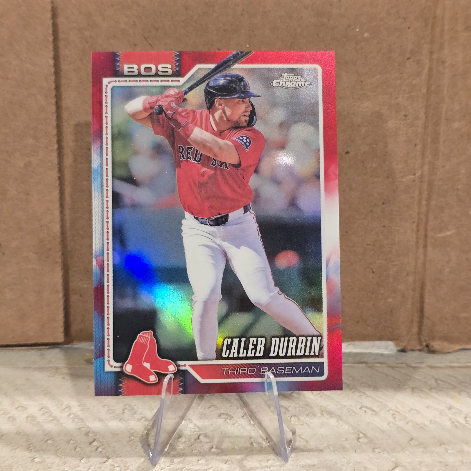 Topps 2019 Chrome Caleb Durbin Boston Red Sox #BOS Baseball Trading Card