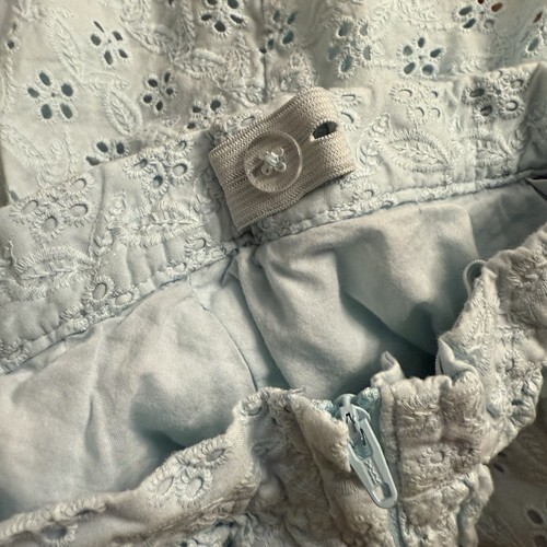 Janie and Jack Light Blue Eyelet Ruffle Top & Skirt Matching Set - Picture 7 of 9