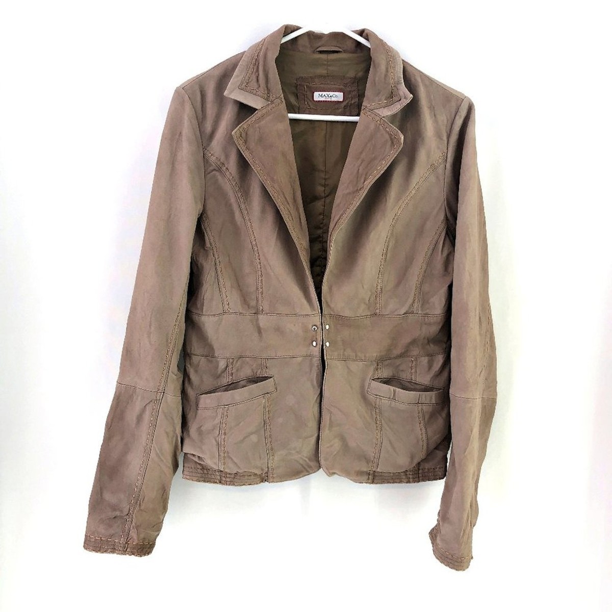 MAX&Co レザージャケット Nappa leather jacket, black | MAX&Co.