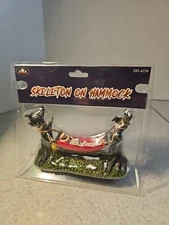 Halloween Skeleton On Hammock Village Accessory Decor Figure FG Square 280- 4258