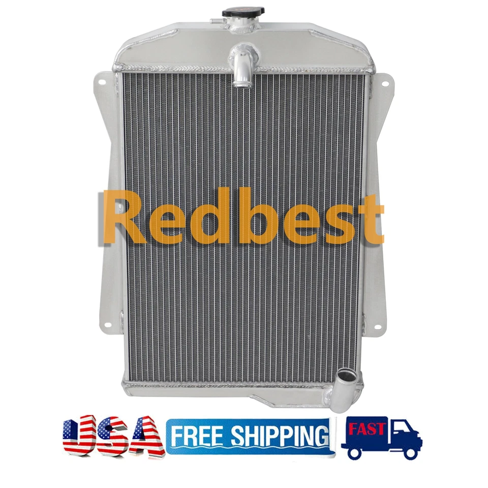 Radiador de aluminio de 3 filas apto para Chevrolet Special Deluxe/Master 85 1940 1941 3,5 L L L6 Foto 2 de 4