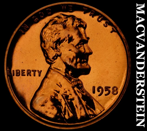 1958 Lincoln Wheat Cent- Choice Gem Proof Luster No Reserve #J2236