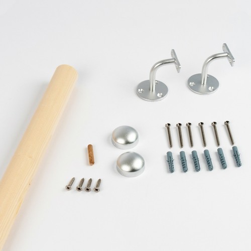 DOLLE Wandhandlauf Set Wand Geländer Brüstung Handlauf Holz Fichte Buche Eiche - Bild 6 von 27