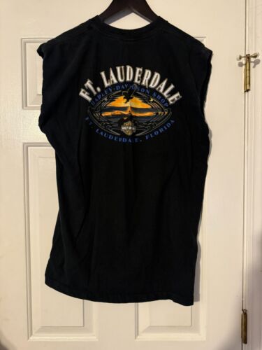 Vintage Harley Davidson Don't Tread on Me Snake Grafik ärmelloses T-Shirt XL 2003 - Bild 4 von 5