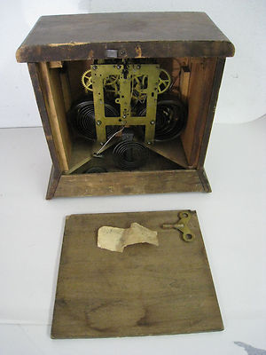 Antique Sessions 1928 E.N. Welch Manufacturing Co. Wooden Clock