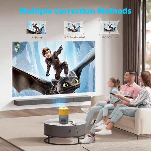 4K Mini Projector 12000 Lumen LED 1080P WiFi Bluetooth UHD Portable Home Theater - Picture 11 of 12