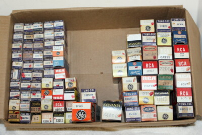 Mixed Lot of 80+ Vintage NOS & Used Audio Vacuum Tubes RCA