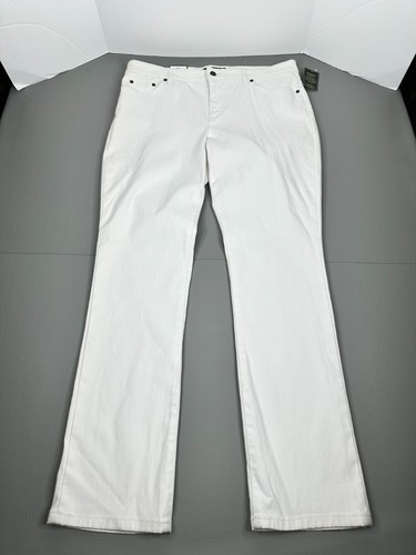 Lauren Ralph Lauren Modern Curvy White Denim jeans Size 14-30 New - Picture 6 of 15