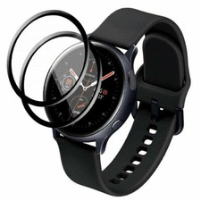 2 x 3D Curved Fibre Glass Protective Film For Samsung Galaxy Watch Active 2 44