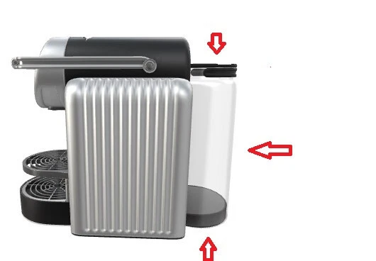 Wassertank Nespresso Pro Kaffeemaschine Zenius ZN 100 neu -Type 9737 -Original