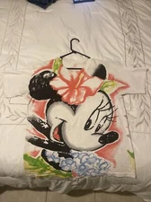 Minnie Mouse All Over Tee Water Color Pastel Front And Back