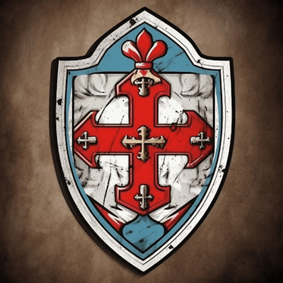 Medieval Crest Sticker, Crest Decal Sticker, Decal for Car Truck Window Bumper
