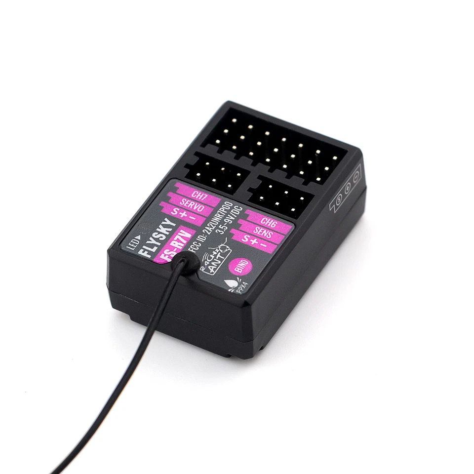 Flysky Empfänger FS-R7V 7CH 2,4Ghz Empfänger PPM/IBUS für ferngesteuertes Auto A7E9 - Bild 4 von 4