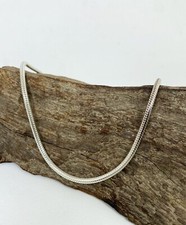 3.5MM Solid 925 Sterling Silver Italian ROUND SNAKE Chain Necklace Made In Italy