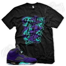 New BLACK "SICK KICKS" Sneaker T Shirt for J1 5 Alternate Grape 