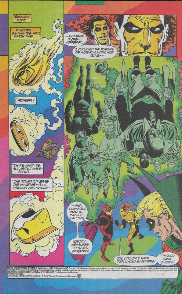 Zero Hour Crisis In Time Comic 2 Cover A First Print 1994 Dan Jurgens Ordway - Image 2 of 4
