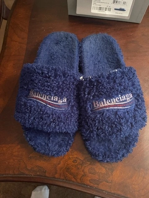 Balenciaga slippers 2025 fur