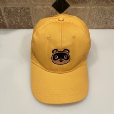 Animal Crossing Tom Nook Baseball Cap SnapBack Hat Men OSFA Yellow Nintendo