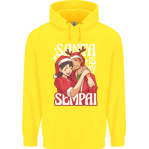 Anime Santa is My Sempai Funny Christmas Xmas Childrens Kids Hoodie - Picture 35 of 84