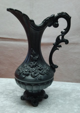 reich verzierte Vase Zinn Zinnvase 320 G,  18 cm hoch U16