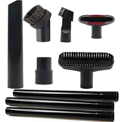 9 Pcs Vacuum Attachments For Shop Vac Accessories 1 1/4'' 3 Pcs Vacuum Extension