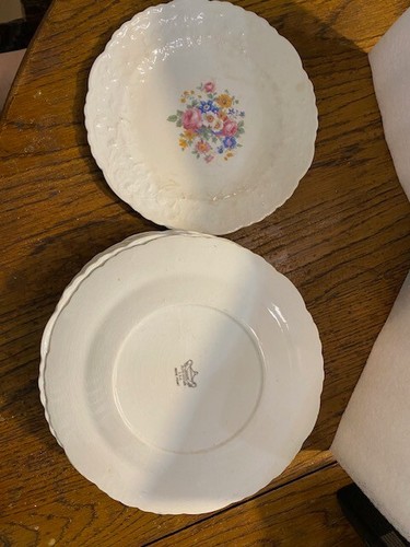 VINTAGE POPE GOSSER 7 1/2" SAUCER SET OF 12 - Picture 3 of 3