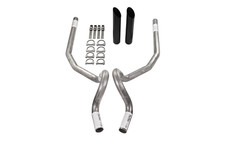 78-88 Gm G Body Car 2.5 Dual Exhaust Kit No Muffler Rear Exit Black Tip 78-88 Gm G Body Car 2.5 Dual Exhaust Kit No Muffler Rear Exit Black Tip