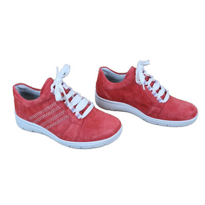 Vamos Schuhe UK Größe 4 - 6 - 6,5 - 7,5 Schnürschuhe Halbschuhe Sneaker Rot