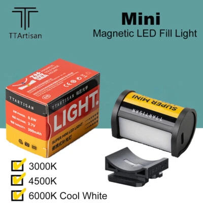 TTArtisan Super Mini Magnetic LED Light Camera Video Fill Light 135 Film Design