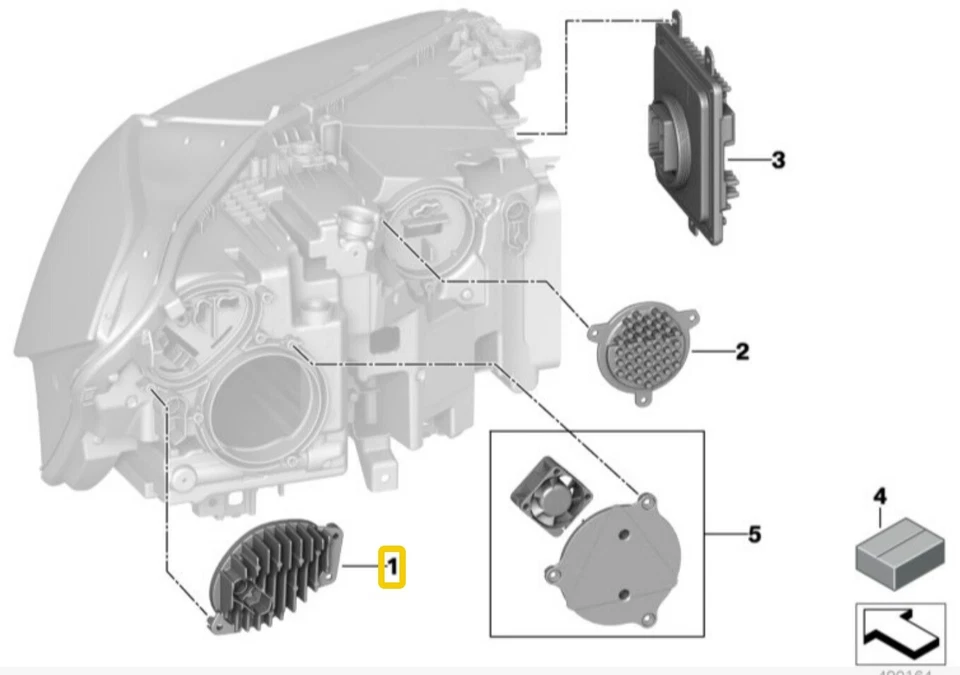 LED DIRECTION INDICATOR SIDELIGHT SIGNAL BLINKER Control Module For BMW X5 G05 - Image 3 of 3