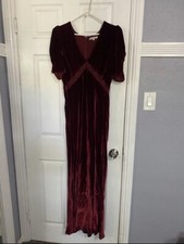 reformation malaga velvet dress