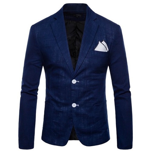 Herren formelle Business Blazer Jacke Hochzeit Party ein Knopf Smart Anzug Mantel Oberteile - Bild 19 von 41