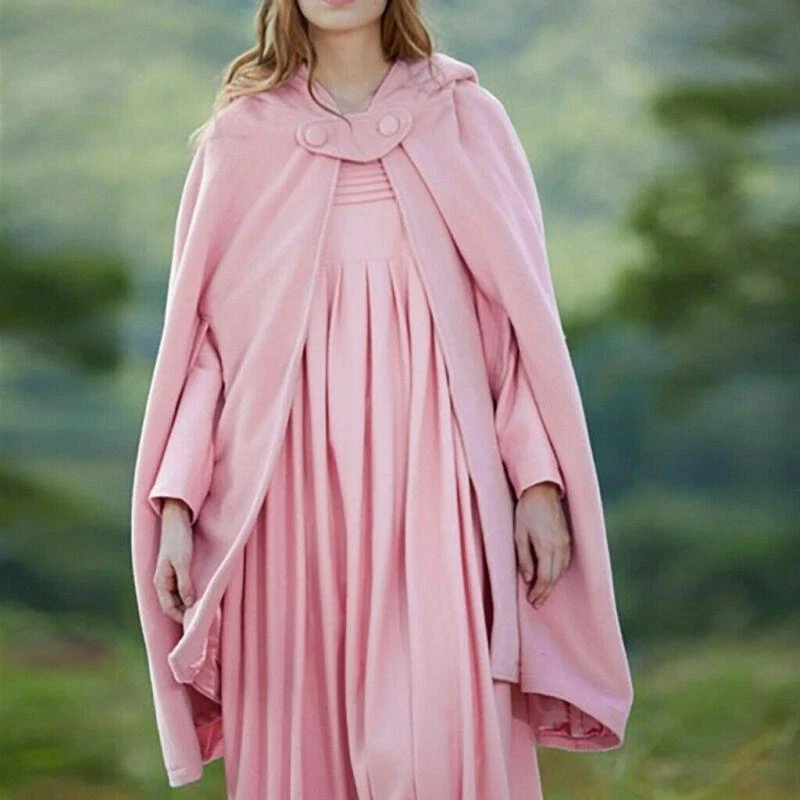 Women Hooded Cape Coat Loose Long Sleeve Poncho Jacket Outwear Tops Cloak - Image 2 of 4