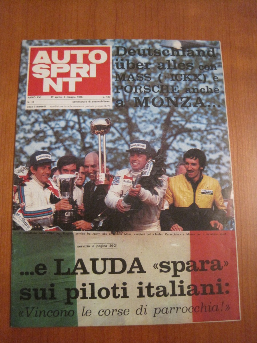 RIVISTA AUTO SPRINT settimanale anno XVI n°7 10-17 feb.1976 KEN SMITH (AM2) EUR 15,50 - FR